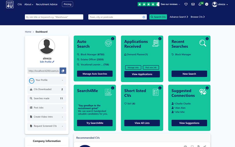 EMPLOYERS / RECRUITERS EMPLOYERS / RECRUITERS CV SEARCH